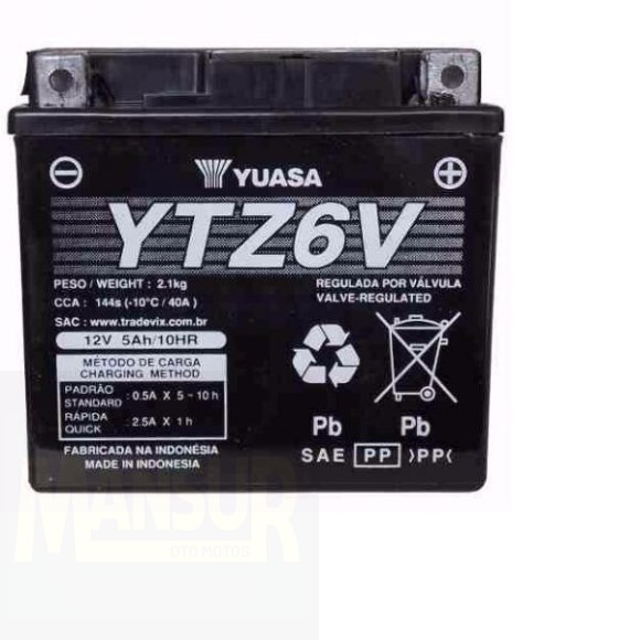 BATERIA YTZ6-V HTZ6 YUASA