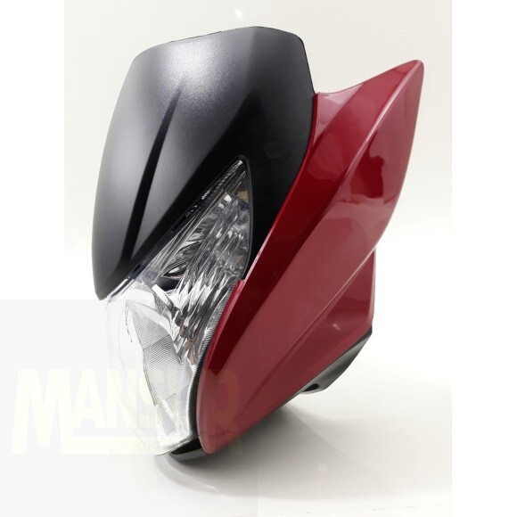 FAROL C/ CARENAGEM CG 150 2013 VERMELHO ( 922 0011)