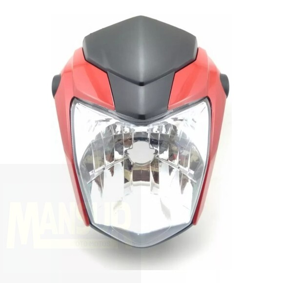 FAROL C/CARENAGEM TITAN 160 EX 2016/18 VERMELHO PEROLIZADO ( 925 0003 )